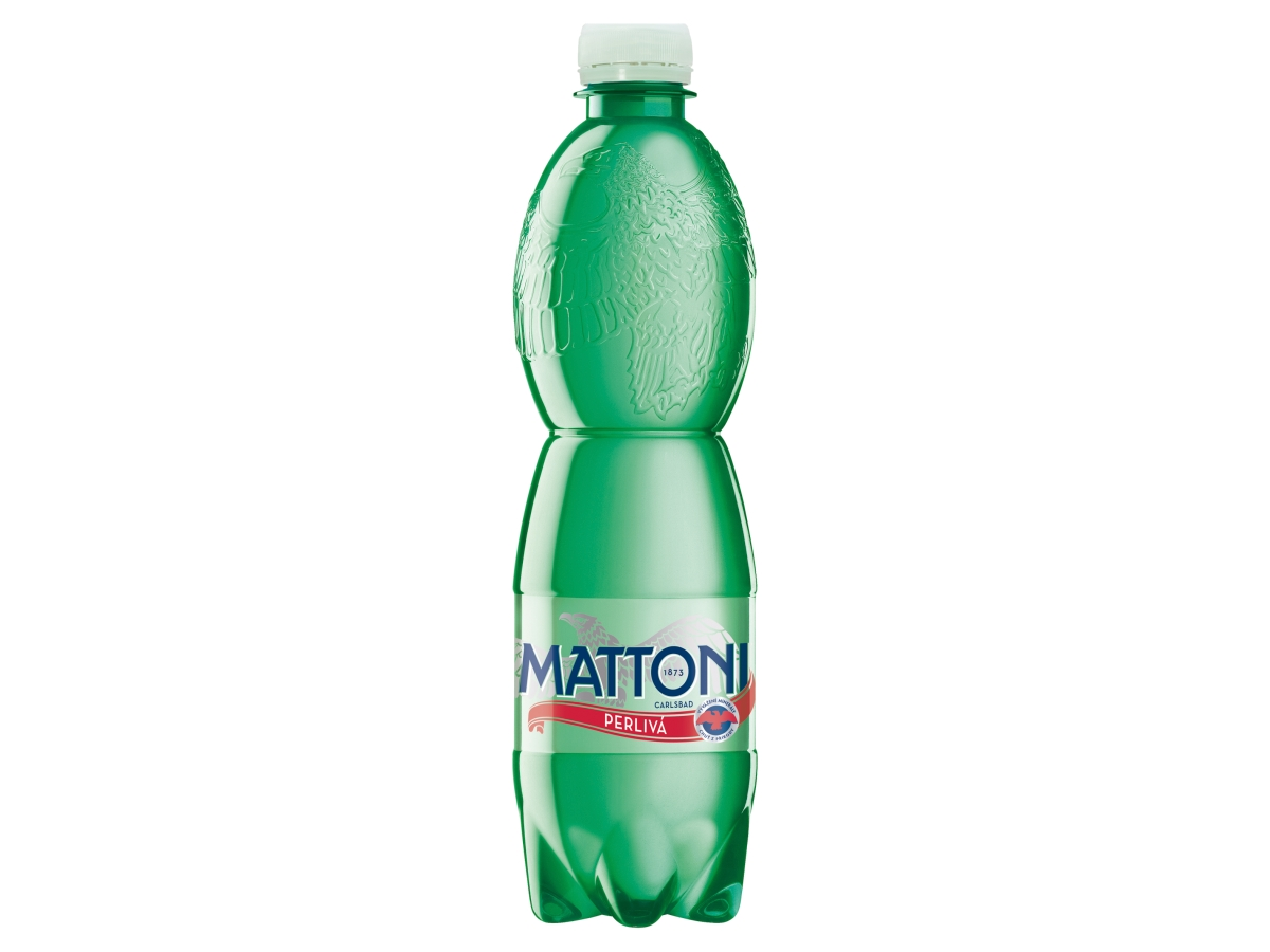 MATTONI minerálna voda perlivá 12 x 500 ml vratná PET fľaša
