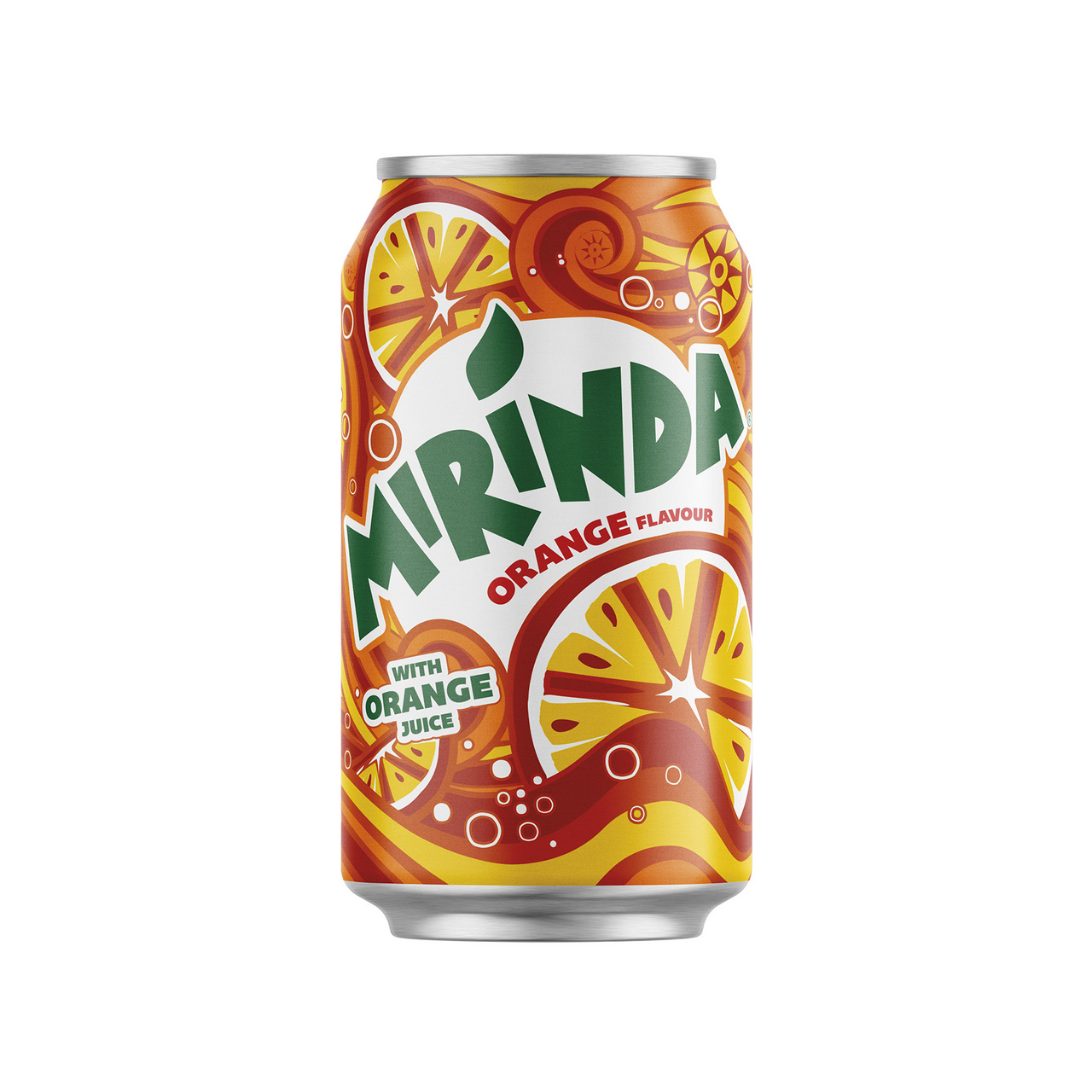 MiRiNDA sýtený nápoj orange/ pomaranč 24 x 330 ml vratná plechovka