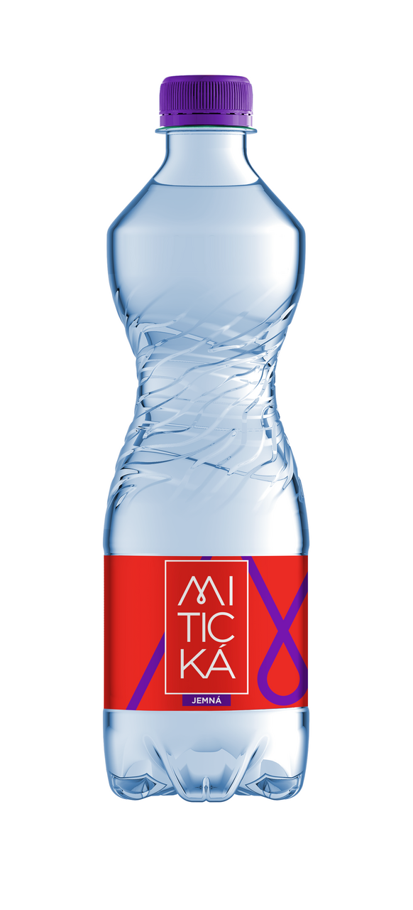 MITICKÁ prírodná minerálna voda jemne perlivá 12 x 500 ml vratná PET fľaša