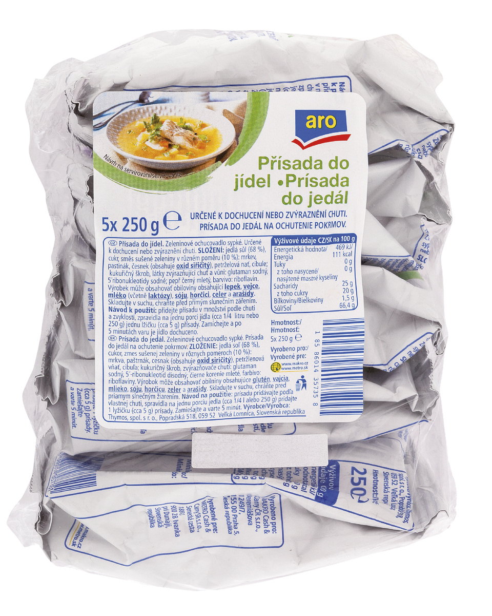 aro Prísada do jedál 5 x 250 g