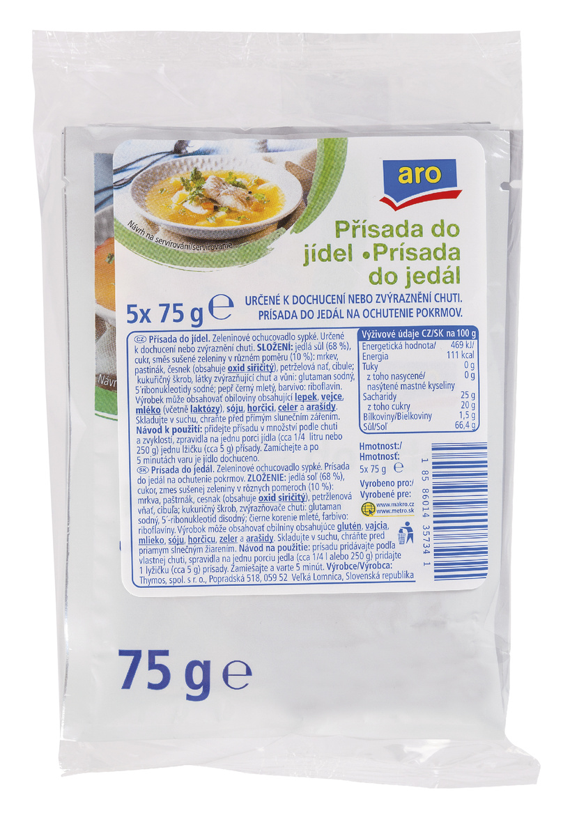 aro Prísada do jedál 5 x 75 g