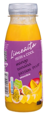 Smoothie mandarínka-banán-maracuja 250 ml vratná PET fľaša