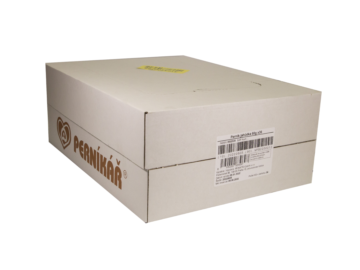 Perníkář Perník jahoda 36 x 60 g