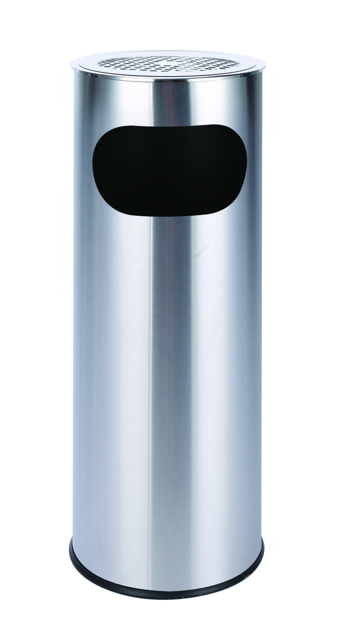 aro Odpadkový kôš s popolníkom strieborný 1 ks
