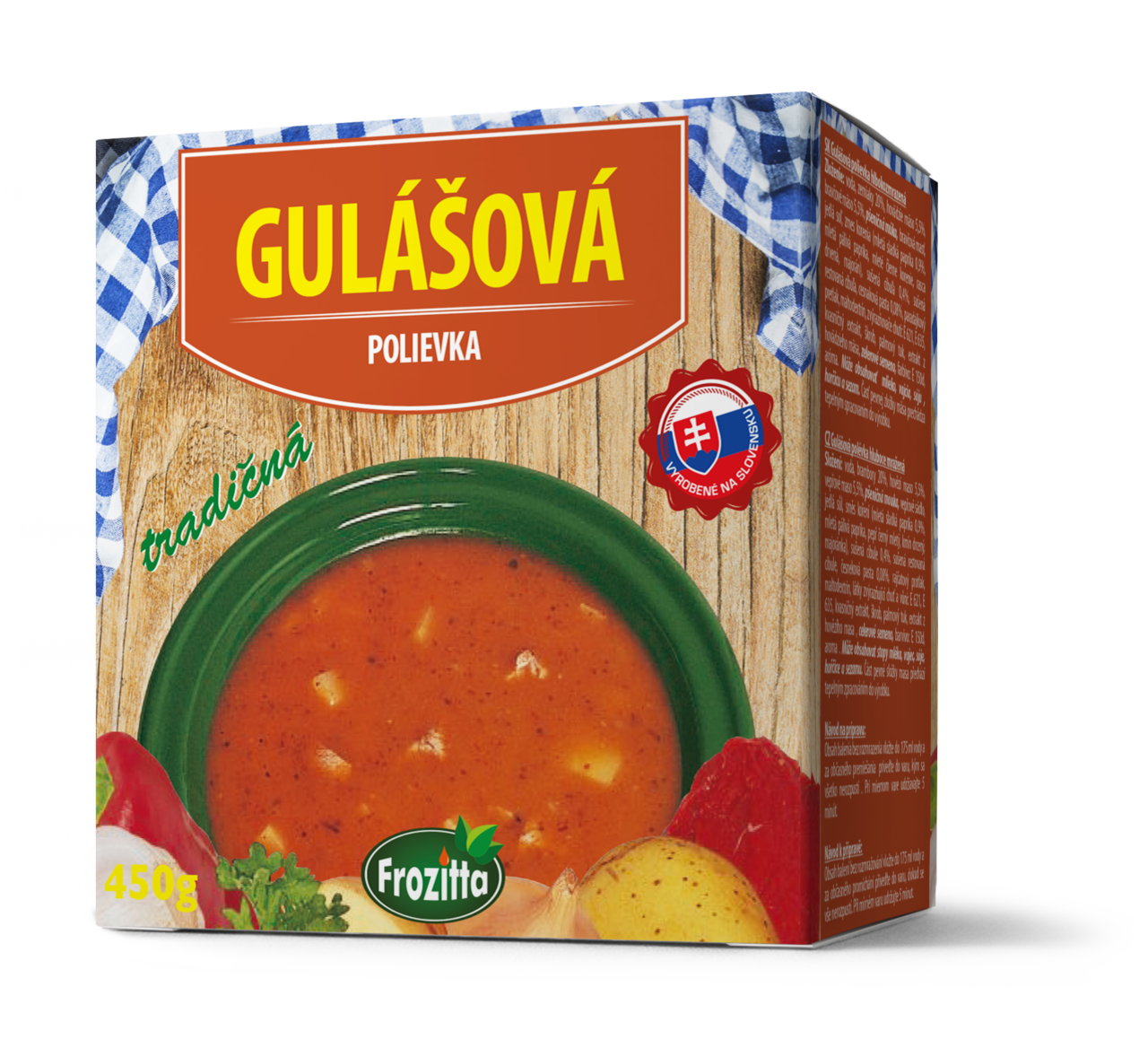 DELIKA Frozitta Gulášová polievka mraz.450 g