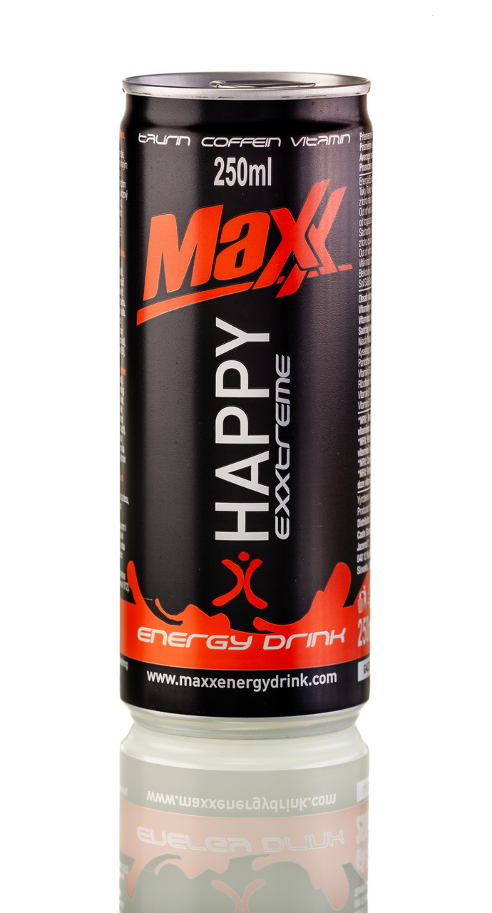 MAXX Happy energetický nápoj 24 x 250 ml vratná plechovka