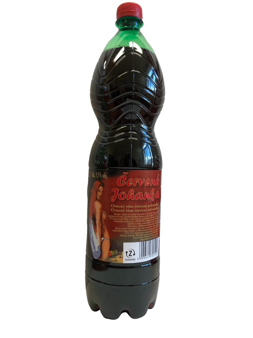 Červená Johanka červené víno 6 x 1,5 l vratná PET fľaša