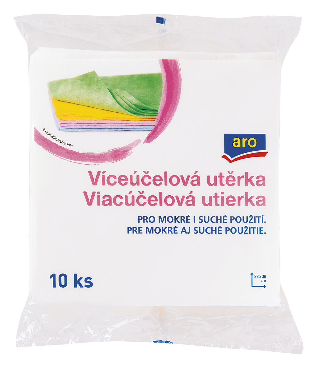aro Viacúčelové utierky 38 x 38 cm 10 ks