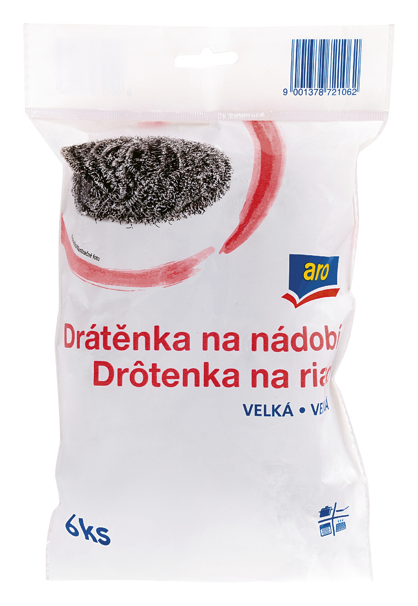 aro Drôtenka na riad veľká 6 ks