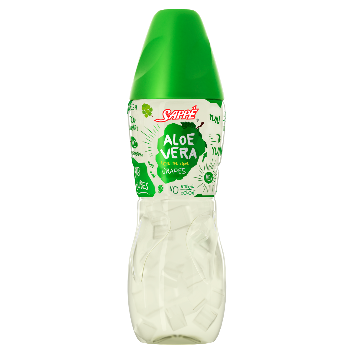 SAPPE Aloe vera biele hrozno nápoj 6 x 300 ml vratná PET fľaša