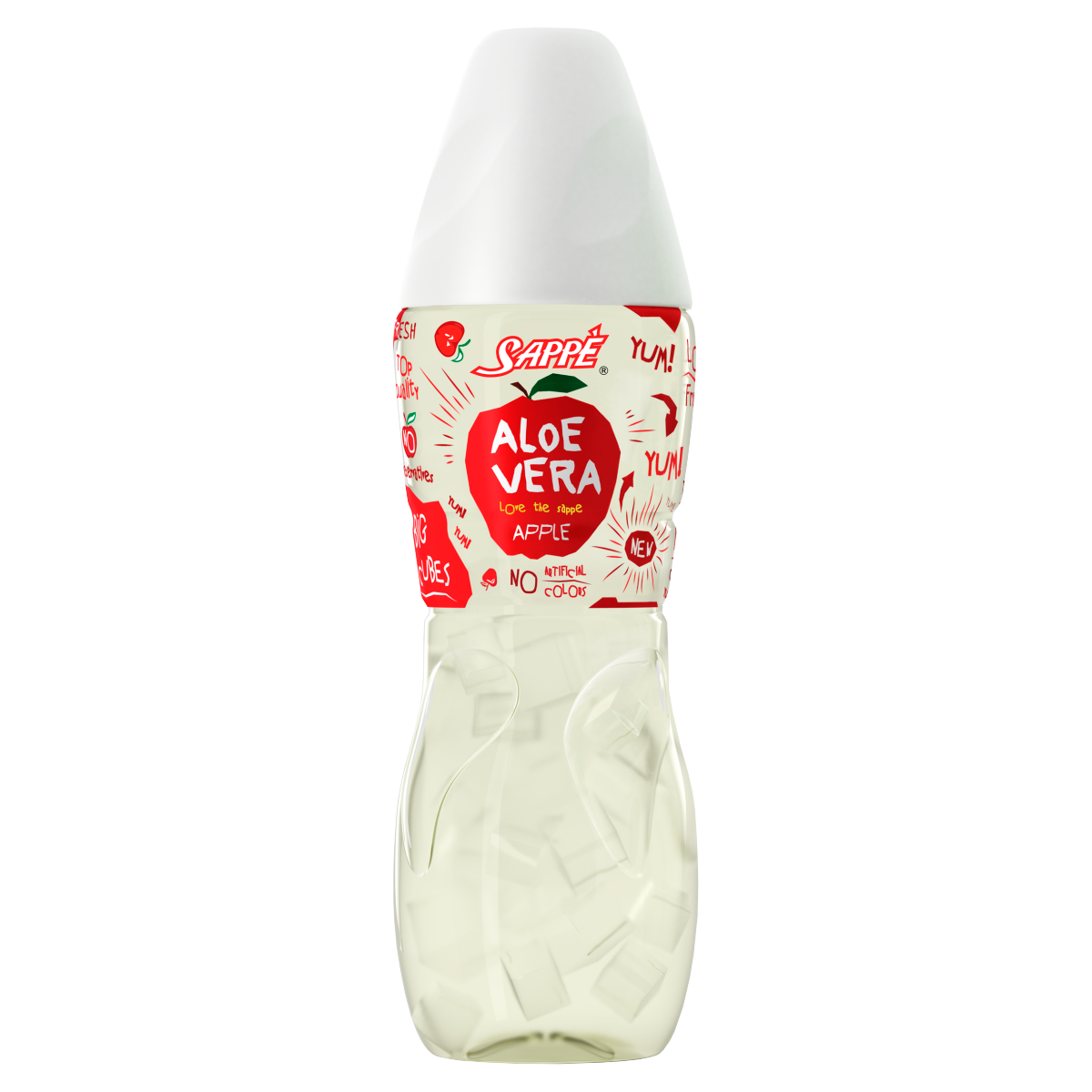 SAPPE Aloe vera jablko nápoj 6 x 300 ml vratná PET fľaša