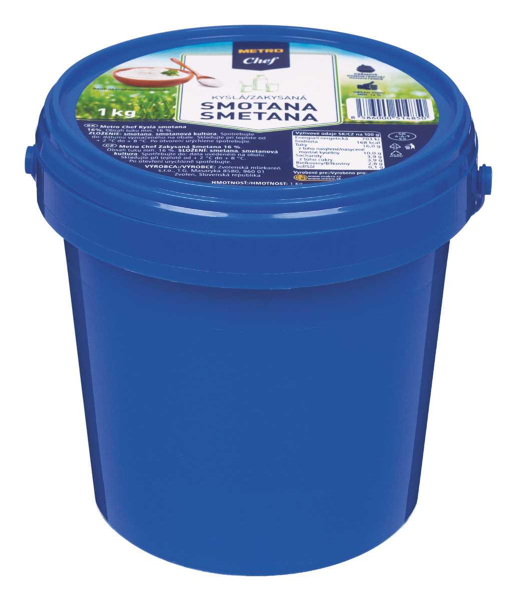 METRO Chef Smotana kyslá 16 % chlad. 1 kg