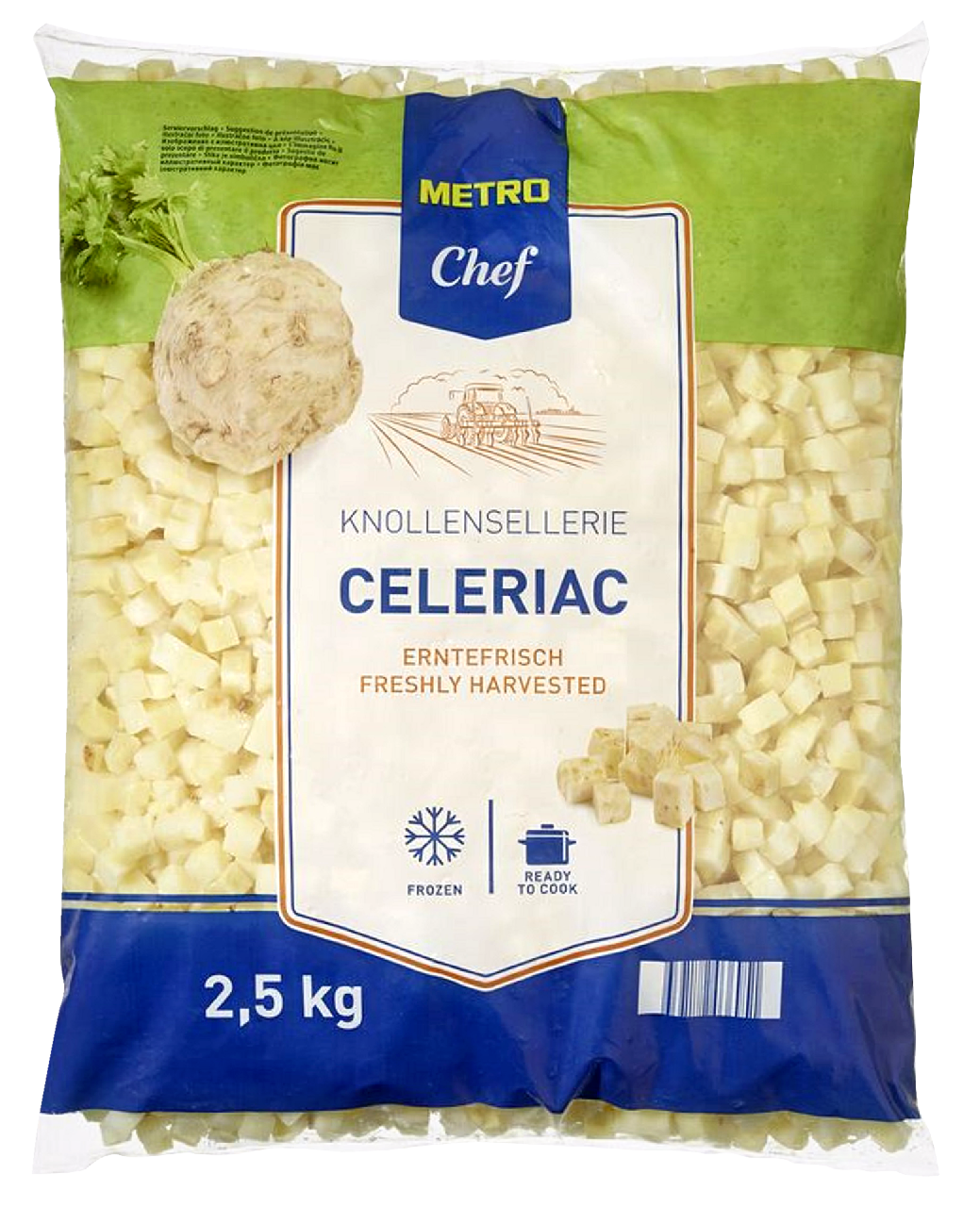 METRO Chef Zeler kocky mraz. 2,5 kg