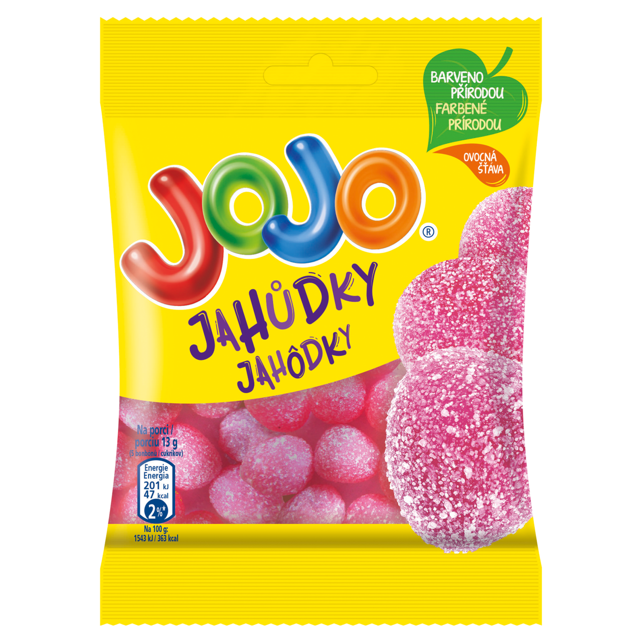 JOJO Jahôdky cukríky 80 g