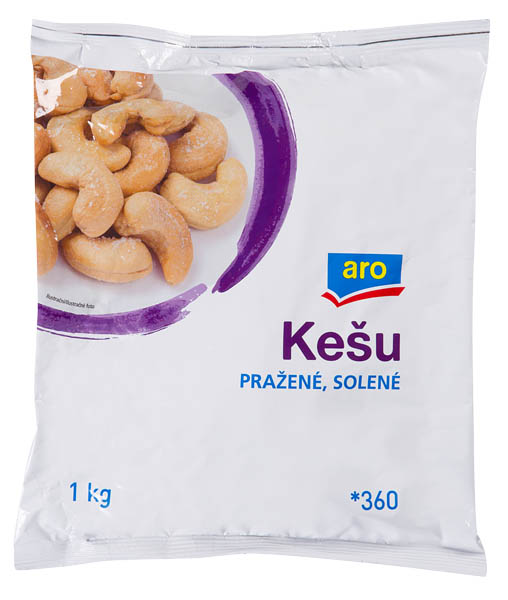 aro Kešu pražené solené 1 kg
