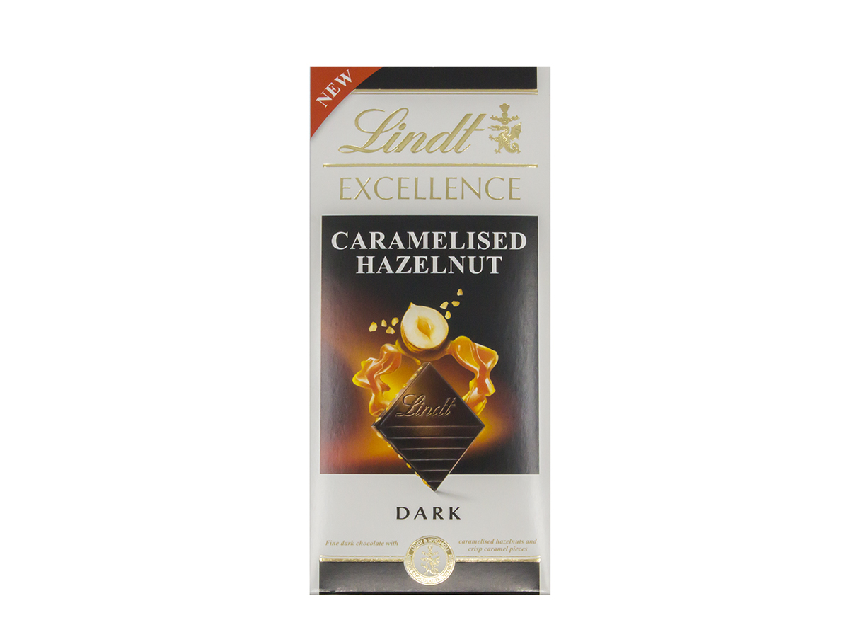 Lindt Excellence čokoláda karamelizované oriešky 100 g