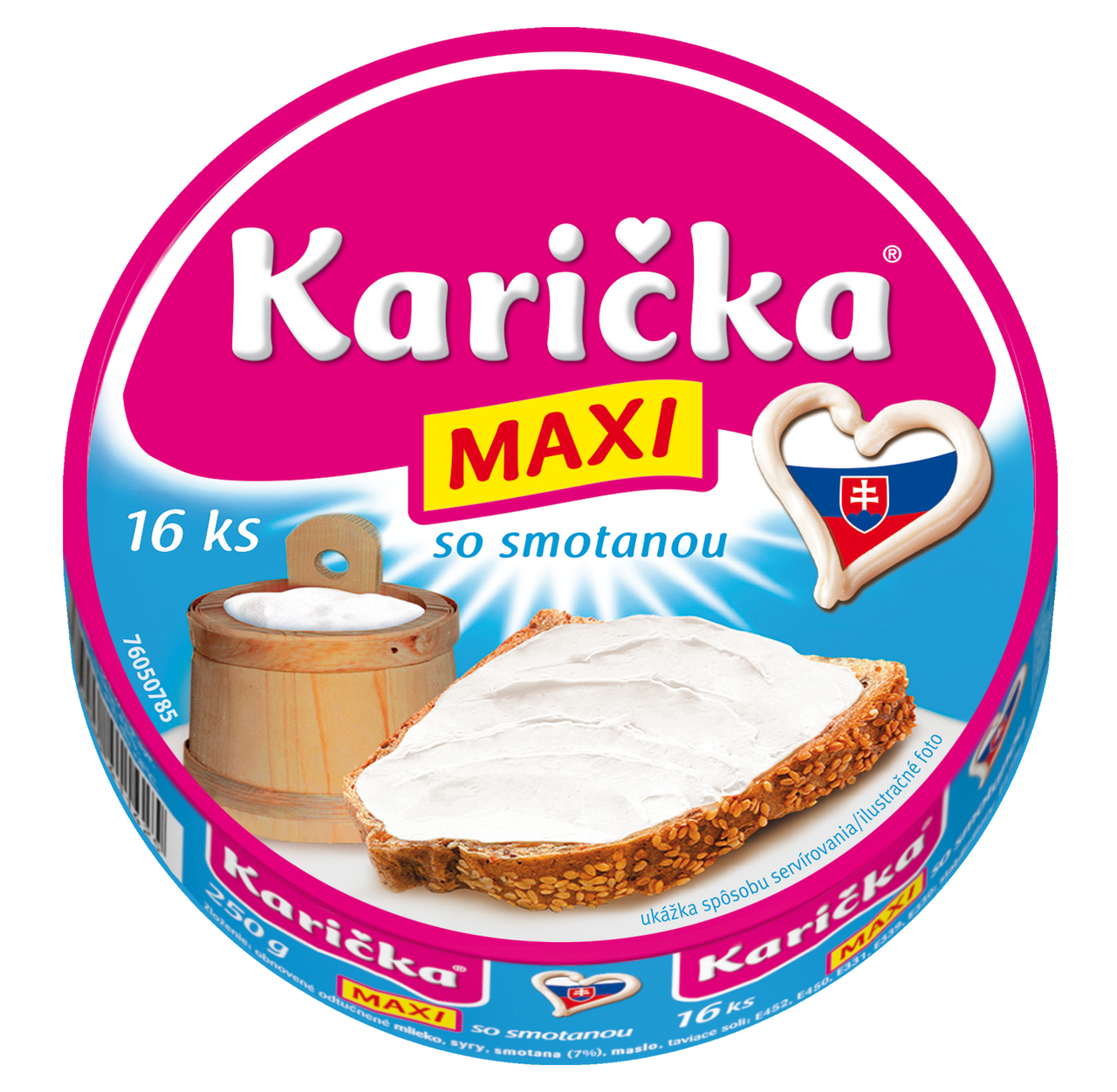 Karička Maxi so smotanou tavený syr chlad. 240 g