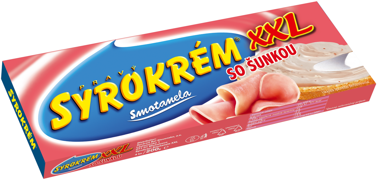SYROKRÉM Smotanela so šunkou XXL chlad. 200 g