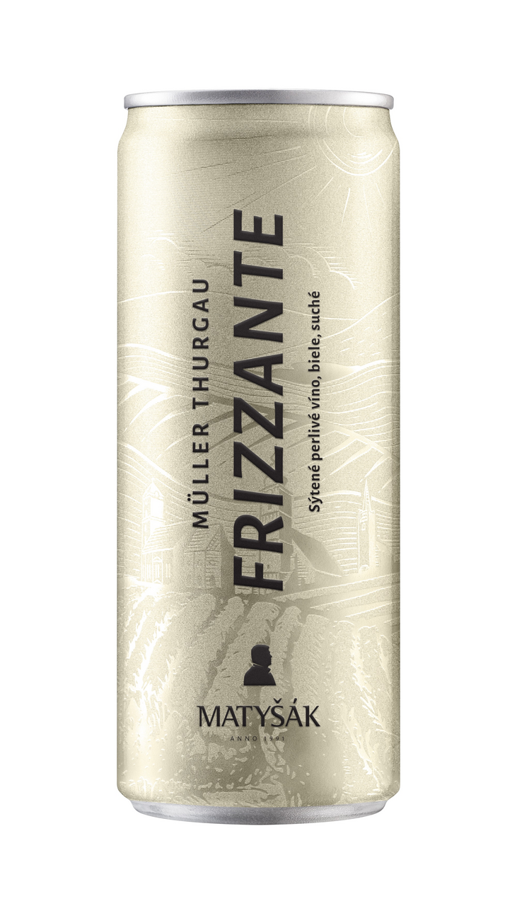 Matyšák Frizzante víno biele 250 ml vratná plechovka