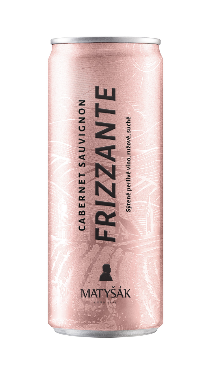 Matyšák Frizzante víno ružové 250 ml vratná plechovka