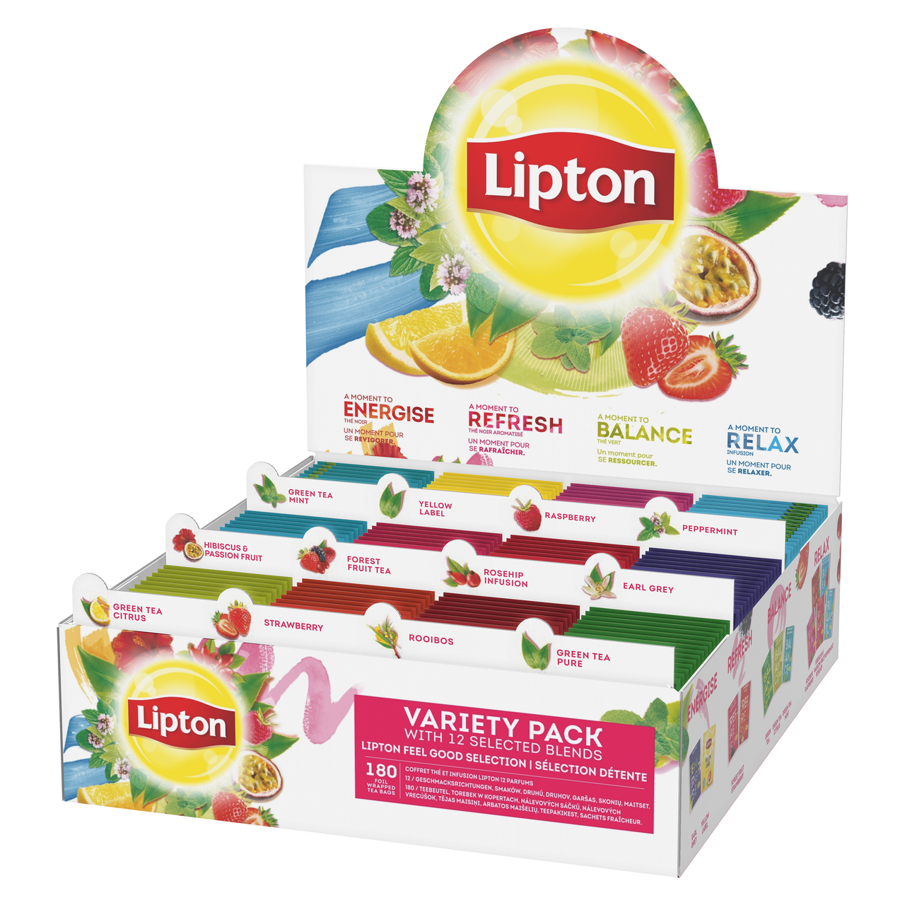 Lipton Variety Pack čaj 180 porcií 315 g
