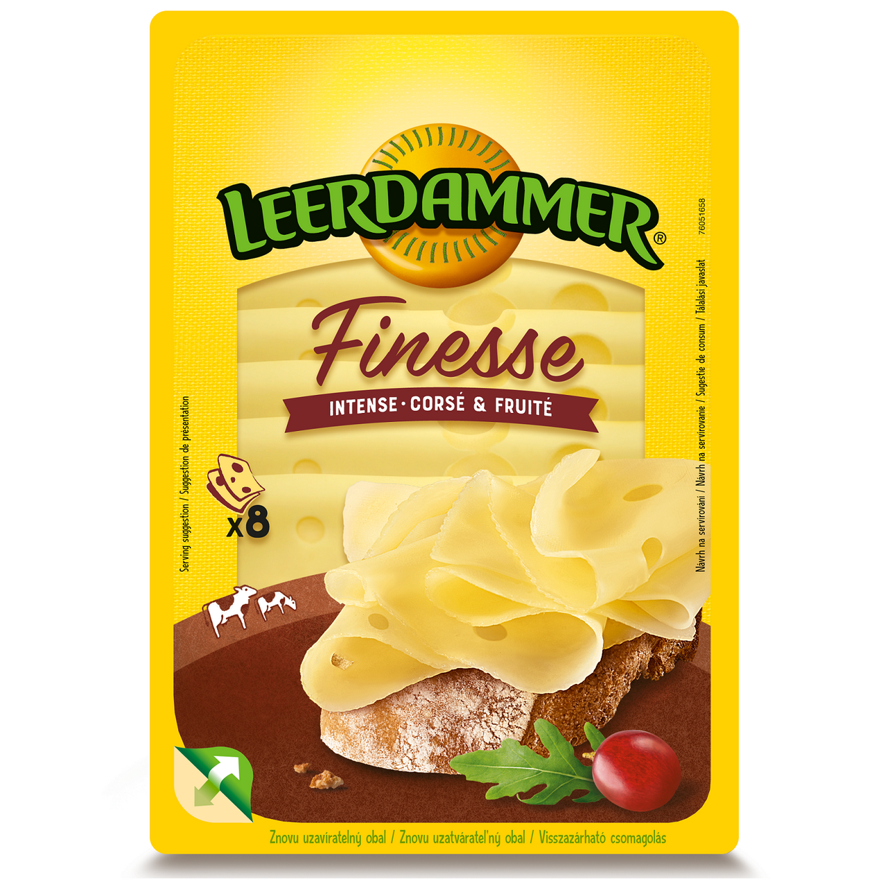 LEERDAMMER Caractére Finesse plátky syr chlad. 80 g