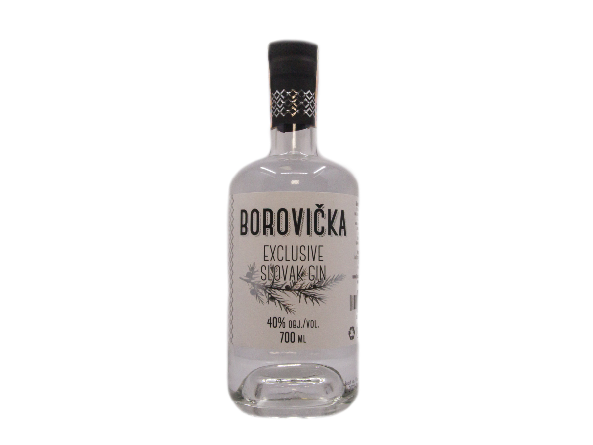 FINE DESTILLERY Borovička Exkluzívny slovenský Gin 40% 700 ml