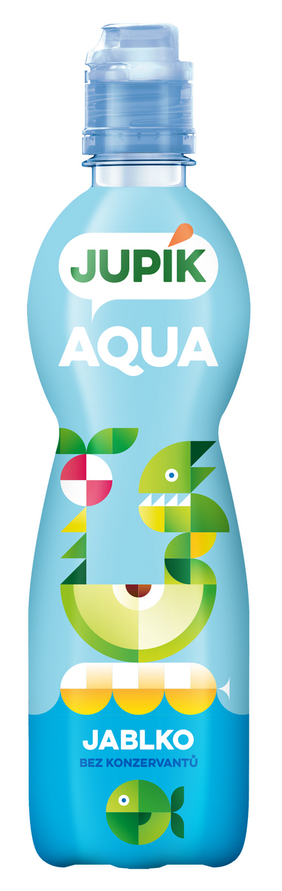 JUPÍK Aqua jablko 12 x 500 ml vratná PET fľaša