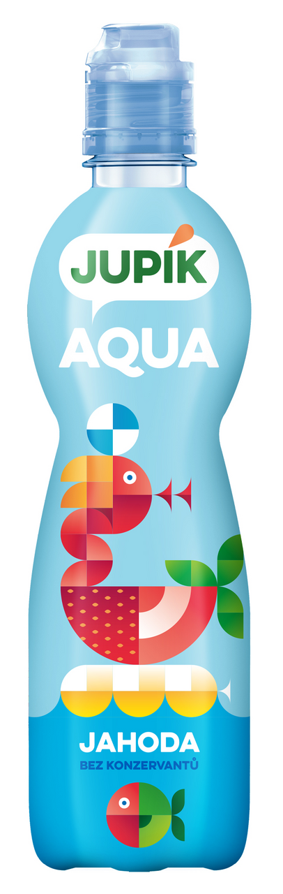 JUPÍK Aqua jahoda 12 x 500 ml vratná PET fľaša