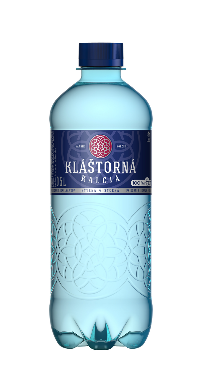 KLÁŠTORNÁ Kalcia sýtená 12 x 500 ml vratná PET fľaša