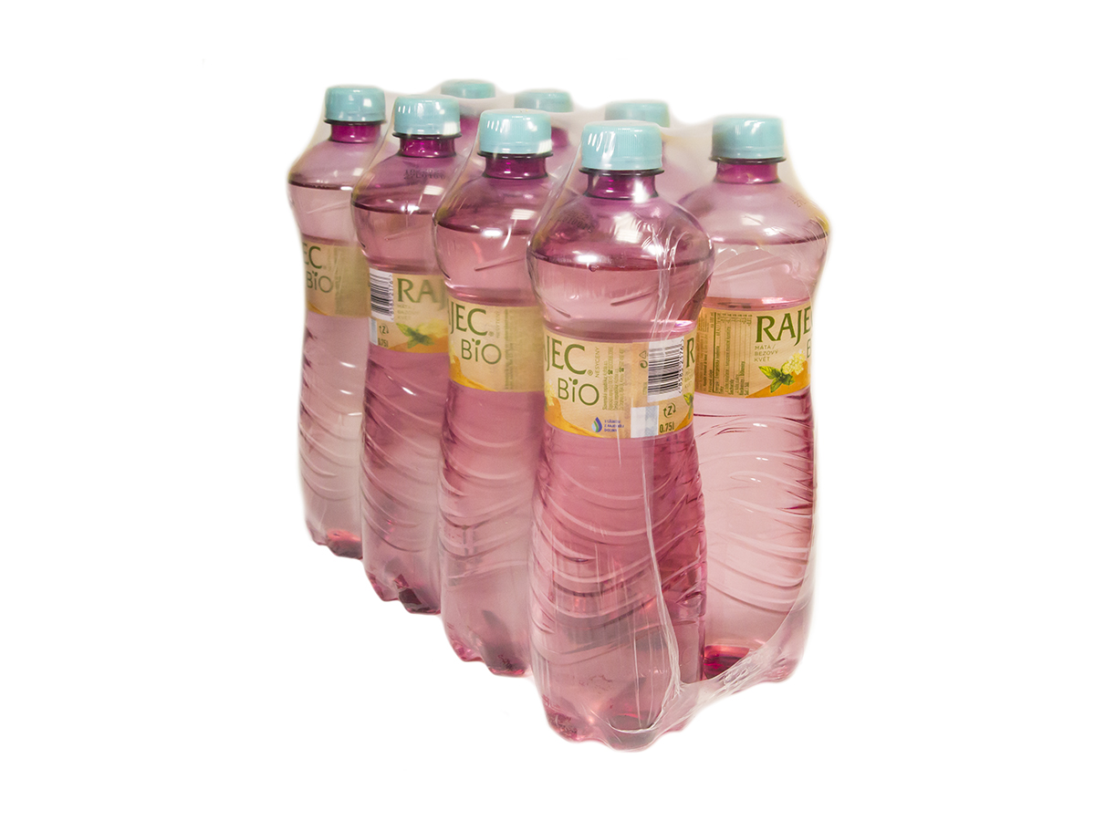 RAJEC BIO pramenitá voda mäta-baza 8 x 750 ml vratná PET fľaša