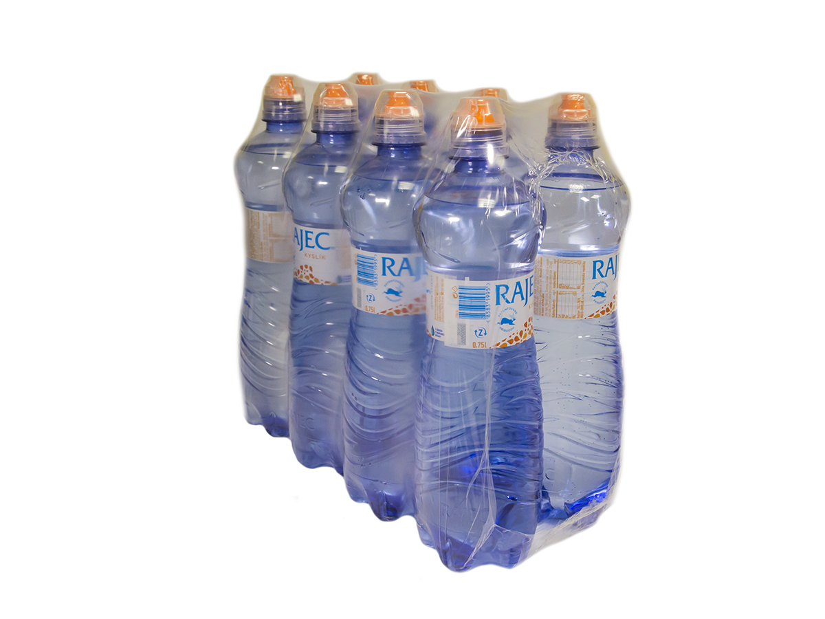 RAJEC Pramenitá voda kyslík 8 x 750 ml vratná PET fľaša