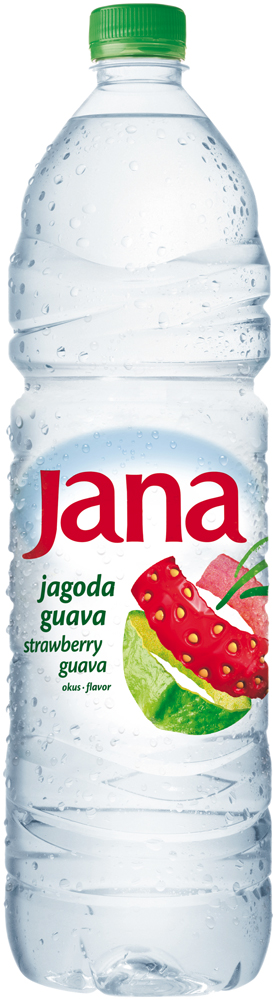 Jana prírodná minerálna voda jahoda a guava 6 x 1,5 l vratná PET fľaša