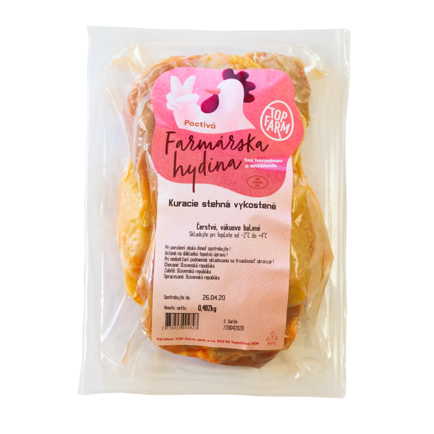 TOP-FARM Kuracie stehná bez kosti SK chlad. váž. cca 500 g