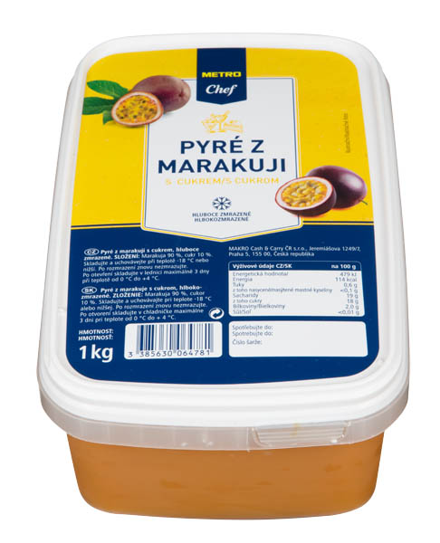 METRO Chef Pyré ovocné maracuja mraz. 1 kg