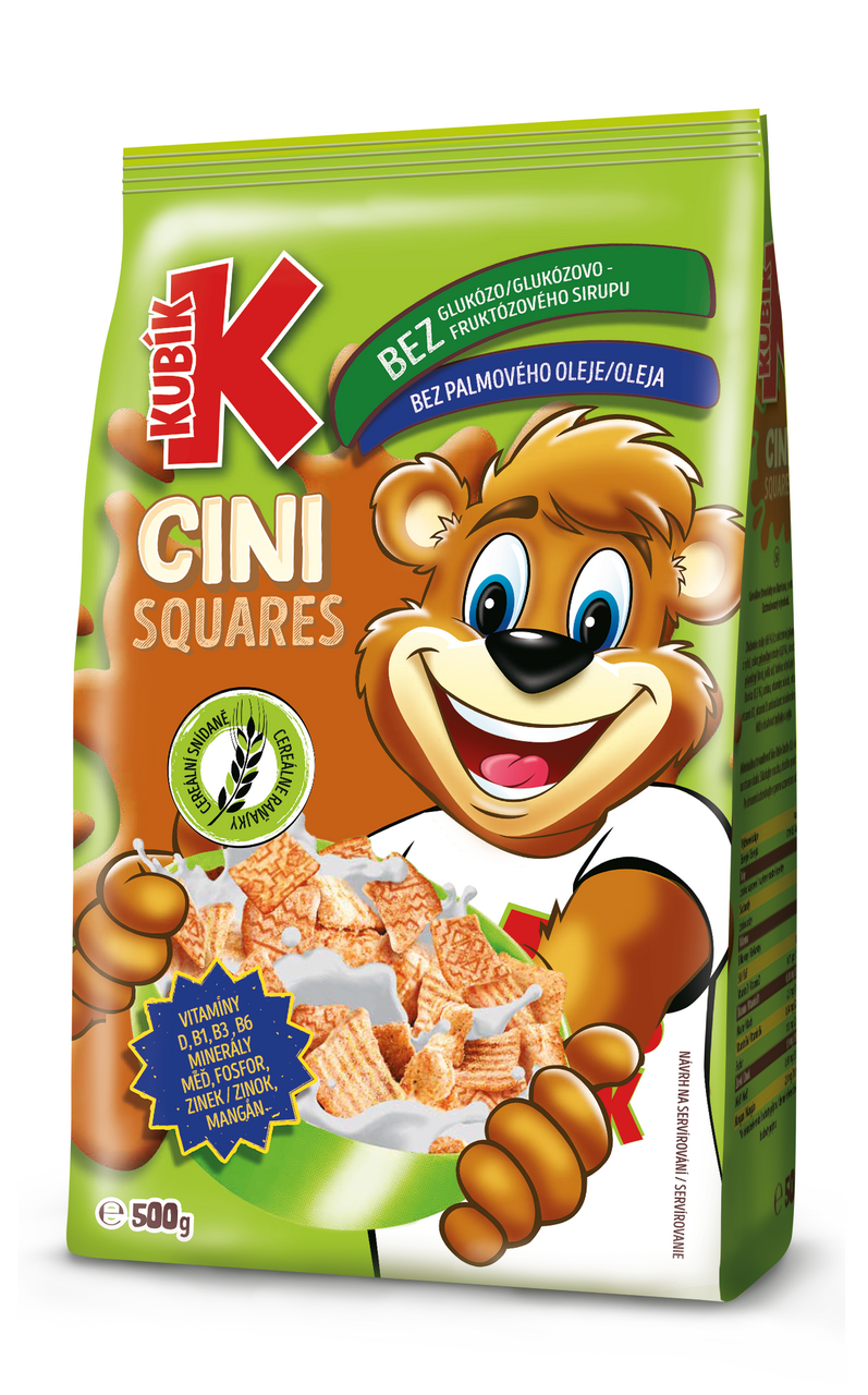 KUBÍK Cini Squares cereálie do mlieka 500 g