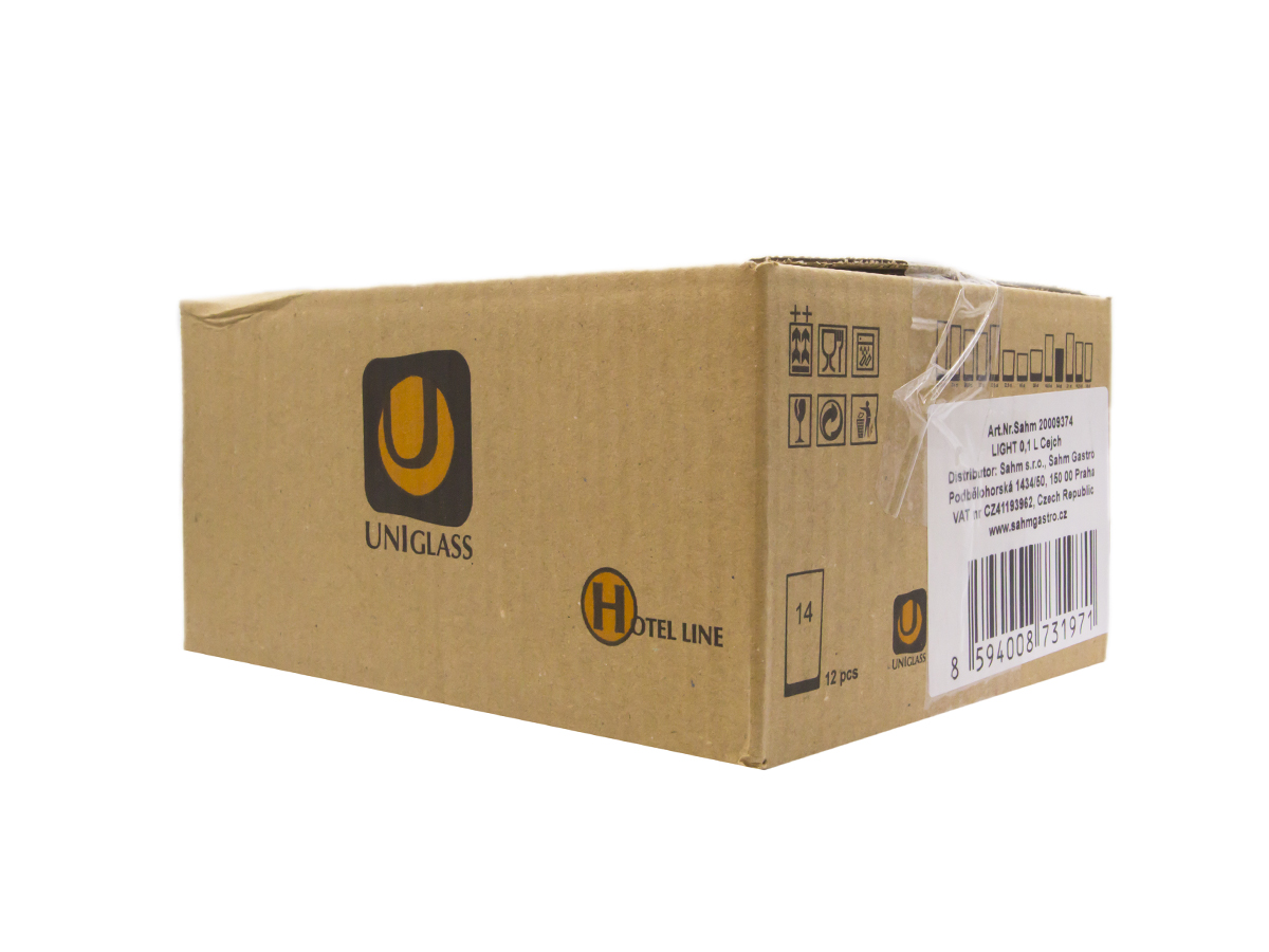 uniglass Light Poháre CE 100 ml 12 ks