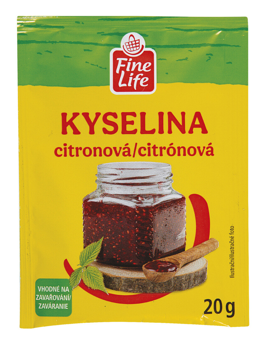 Fine Life Kyselina citrónová 40 x 20 g