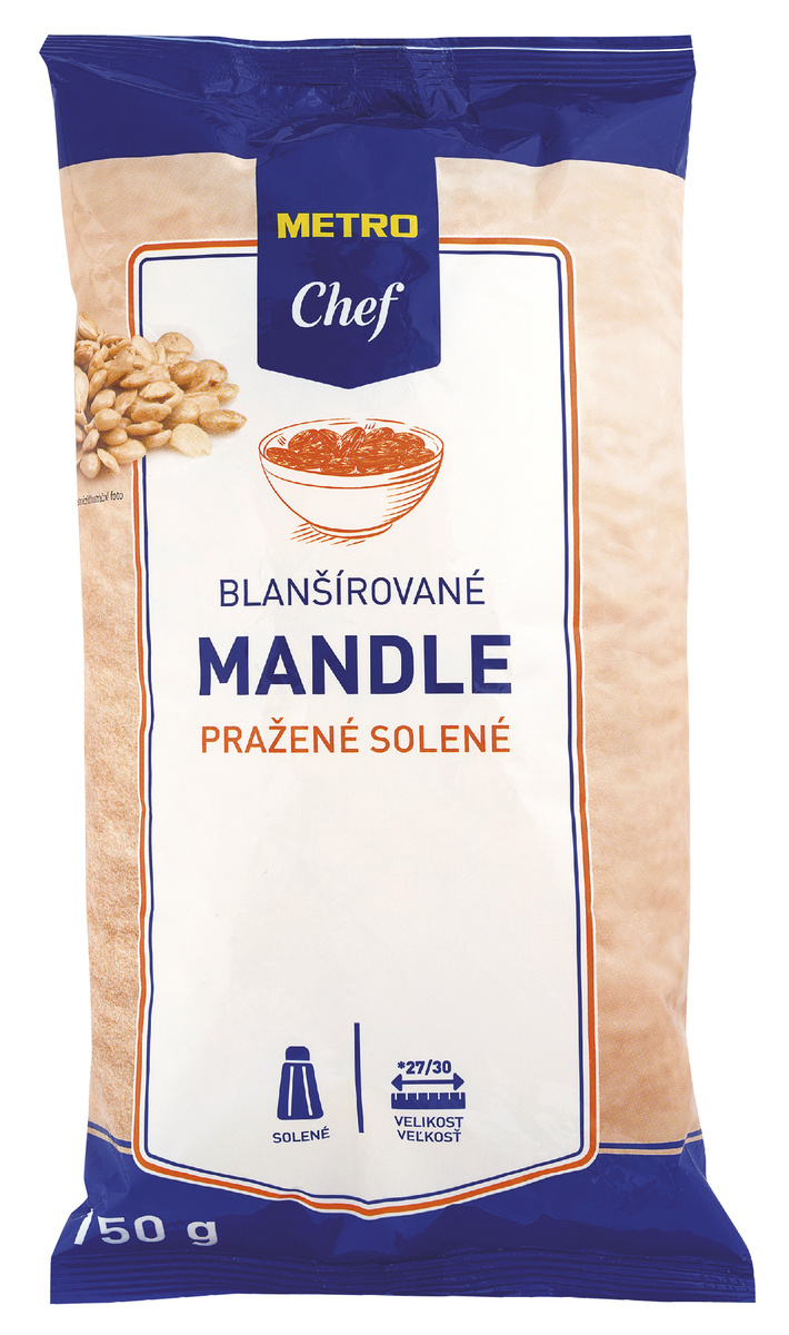 METRO Chef Mandle pražené solené 750 g