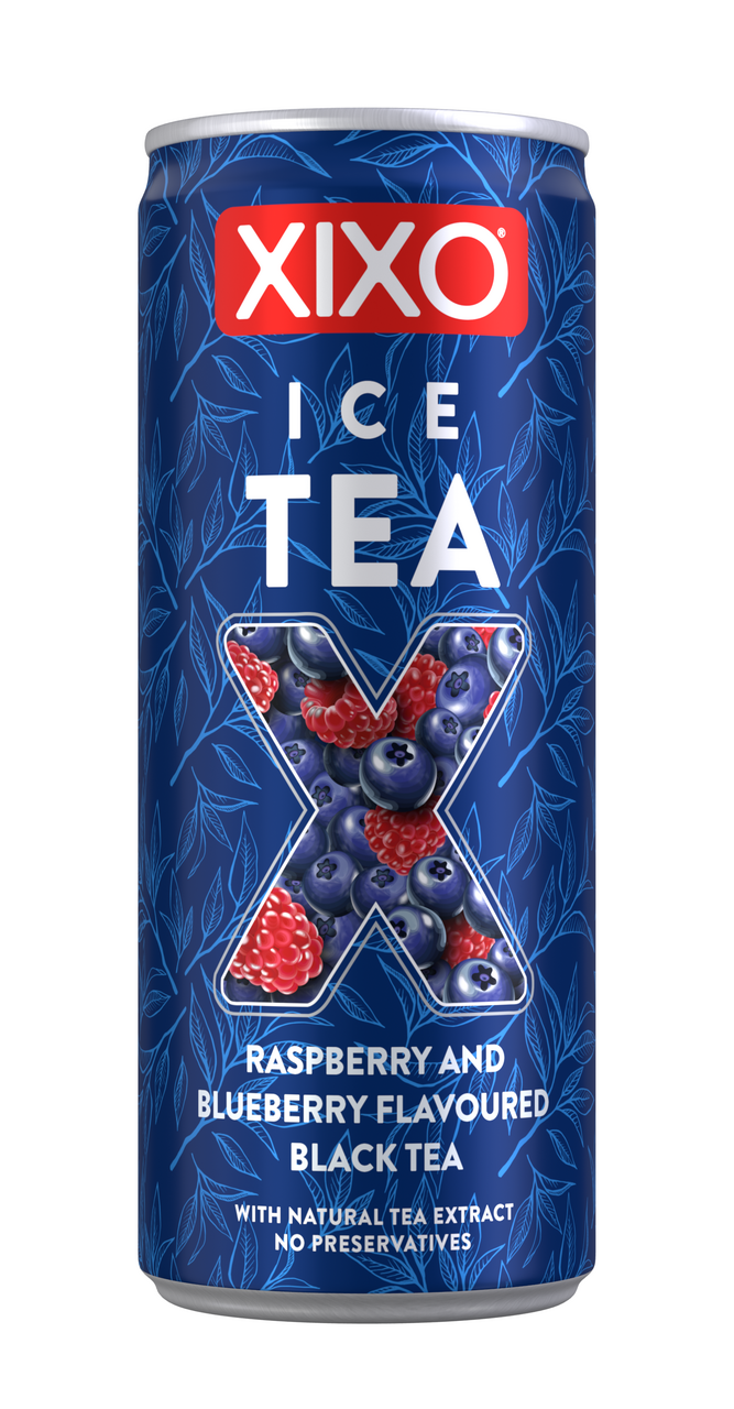 XIXO Ice Tea raspberry-blueberry 24 x 250 ml vratná plechovka