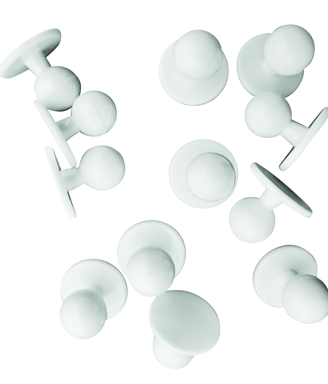 METRO PROFESSIONAL Gombíky na rondon biele 12 ks