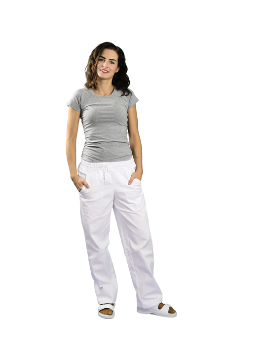 METRO PROFESSIONAL Nohavice unisex veľkosť S biele 1 ks