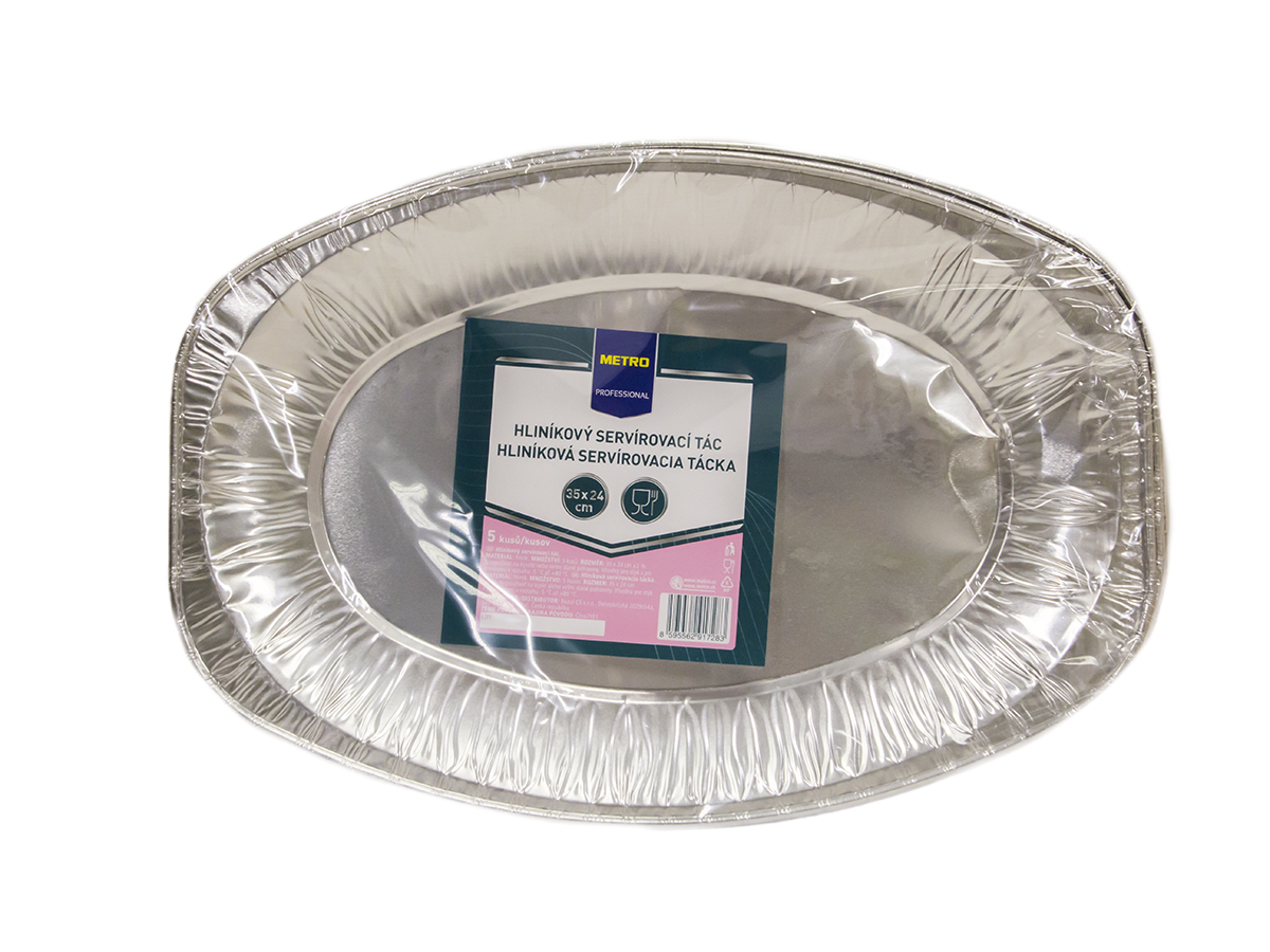 METRO PROFESSIONAL Tácka 35 x 24 cm hliník 5 ks