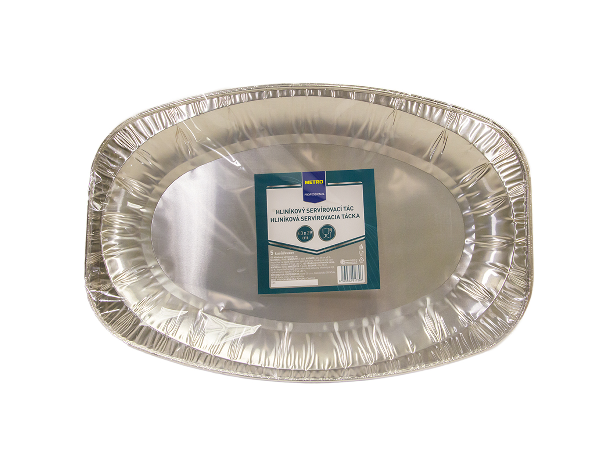 METRO PROFESSIONAL Tácka 43 x 29 cm hliník 5 ks