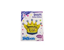 Balón Birthday King fóliový 91 cm 1x1 ks