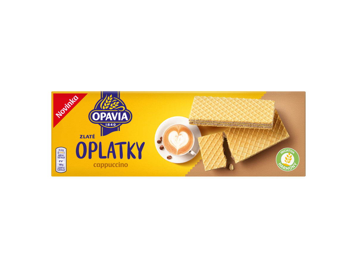 OPAVIA ZLATÉ oblátky cappuccino 14 x 146 g