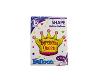 Balón Birthday Queen fóliový 91 cm 1x1 ks