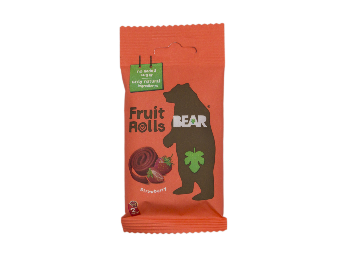 BEAR Ovocné rolky jahoda 20g