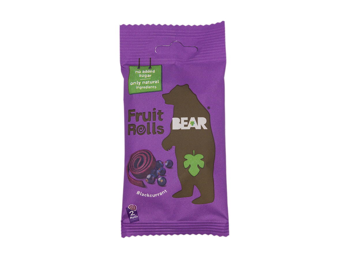 BEAR Ovocné rolky čierna ríbezľa 20g