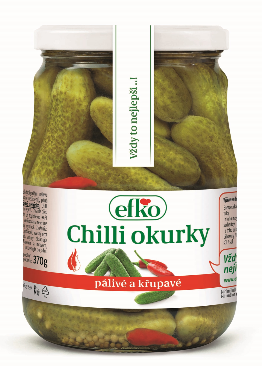 EFKO Uhorky s chilli 720 ml